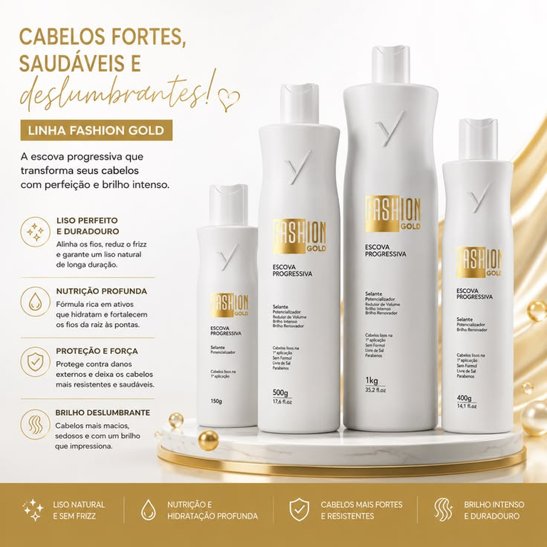 Progressiva Fashion Gold Ybera Paris